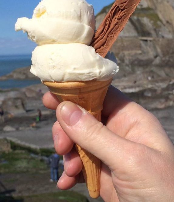 Rubber ducky ice cream at Ilfracombe