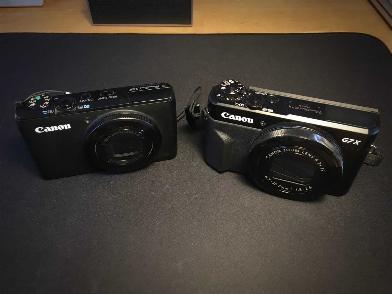 Powershot S95 and G7X MkII side by side