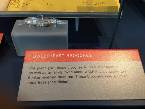 Sweetheart brooches were gifts given by pilots to their favourite girl